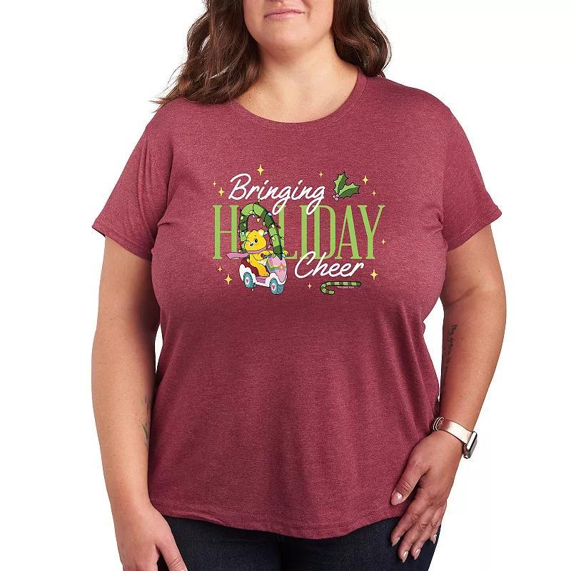 Plus Care Bears Holiday Cheer Graphic Tee, Girls Heather Grey Product Image