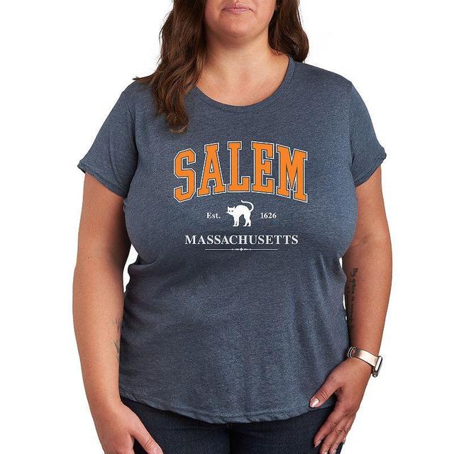 Womens Collegiate Salem Massachusetts Halloween Tee, Girls Product Image