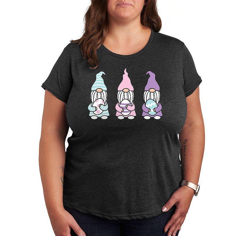 Plus Easter Gnomes Graphic Tee, Womens Product Image