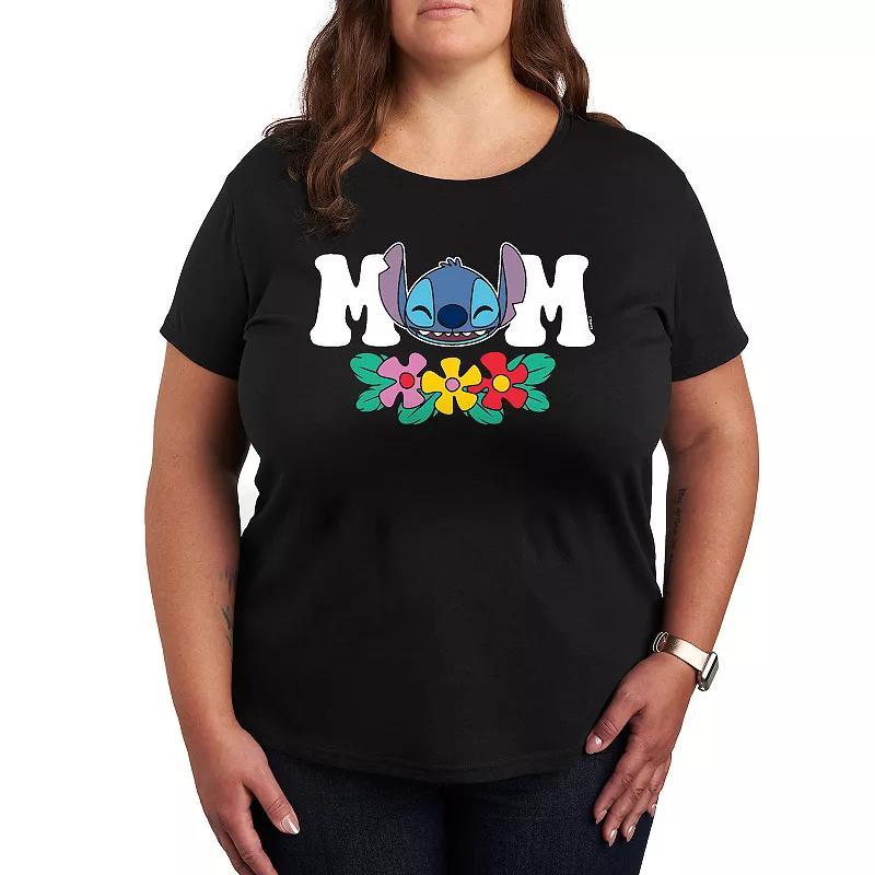 Disneys Lilo & Stitch Plus Mom Graphic Tee, Womens Product Image