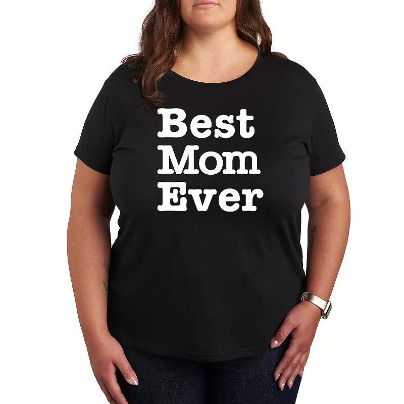 Plus Best Mom Ever Graphic Tee, Womens Product Image