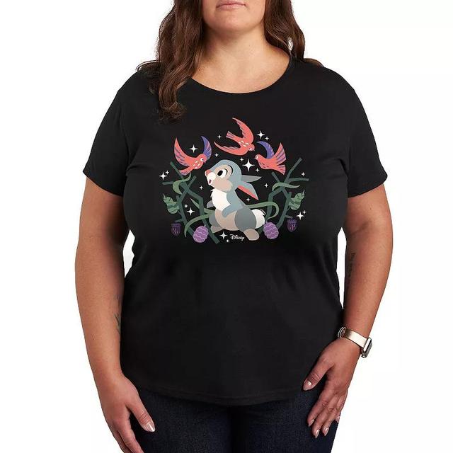 Disneys Bambi Plus Thumper And Birds Graphic Tee, Womens Product Image