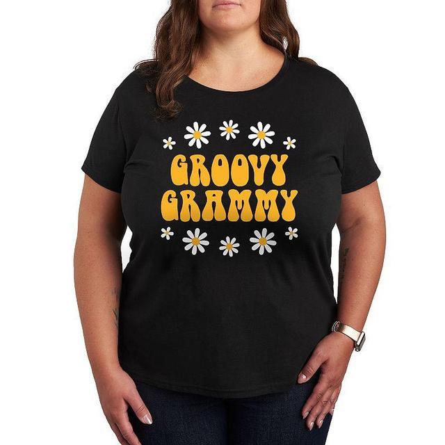 Plus Groovy Grammy Graphic Tee, Womens Product Image