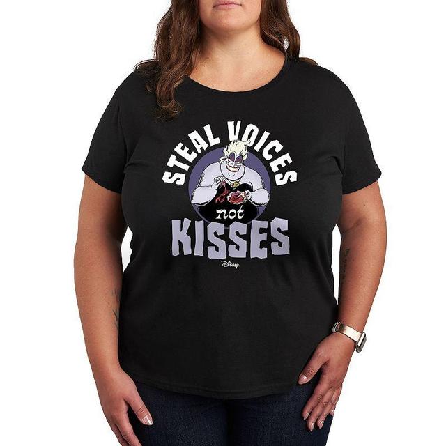 Disneys Villains Steal Voices Plus Graphic Tee, Womens Product Image