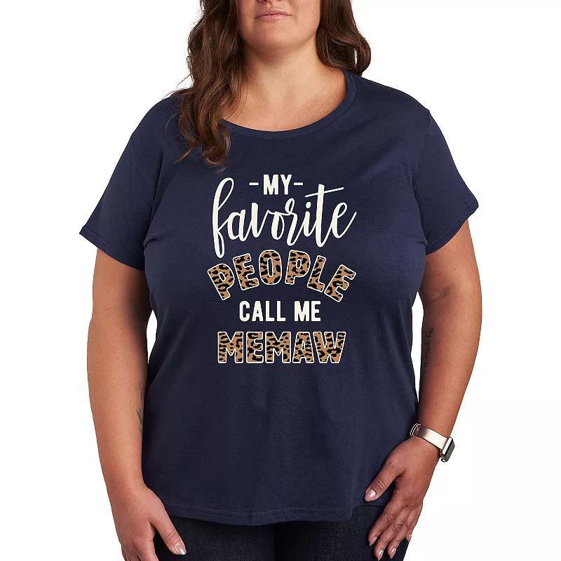 Plus Favorite People Memaw Graphic Tee, Womens Product Image