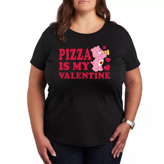 Plus Care Bears Pizza Is My Valentine Graphic Tee, Womens Product Image