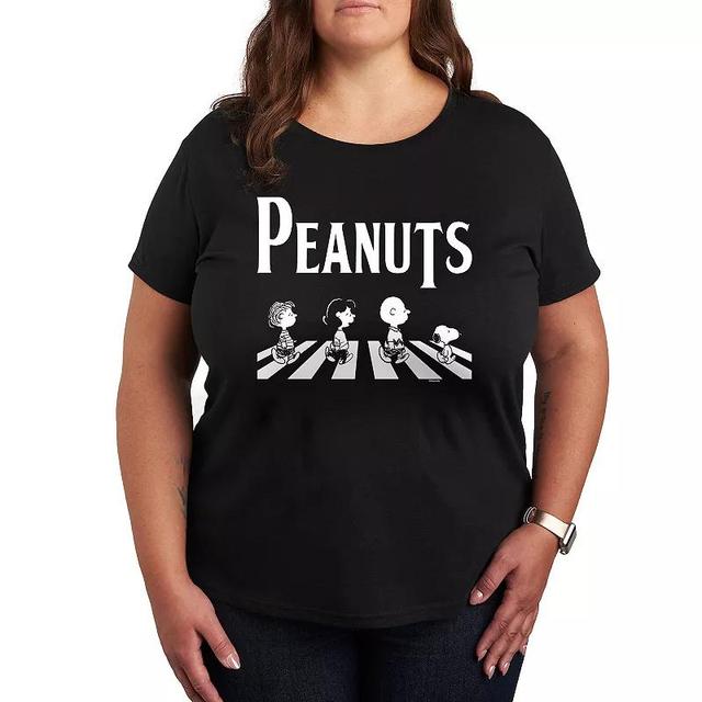 Womens Peanuts Crossing Road Graphic Tee Product Image