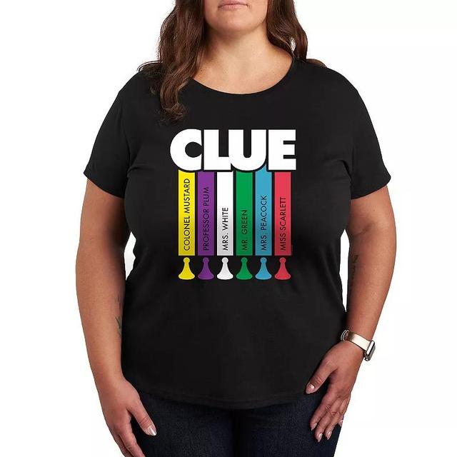 Plus Clue Logo Characters Graphic Tee, Womens Product Image