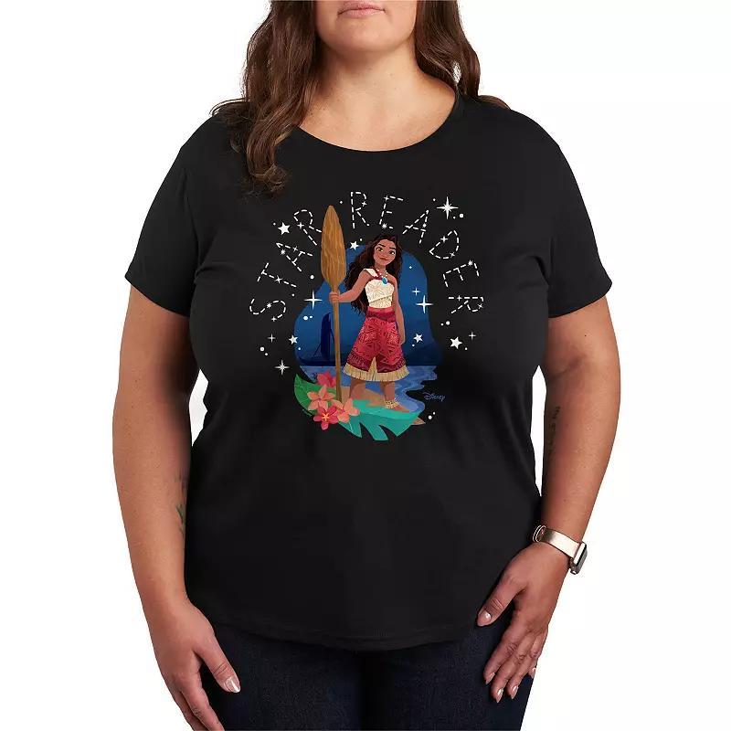 Disneys Moana 2 Plus Size Star Reader Graphic Tee, Womens Product Image