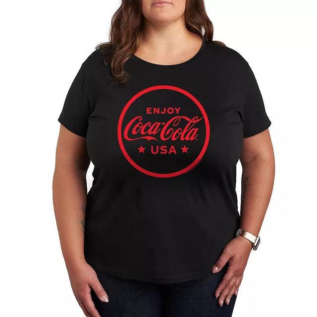 Plus Coca-Cola Enjoy USA Graphic Tee, Womens Product Image