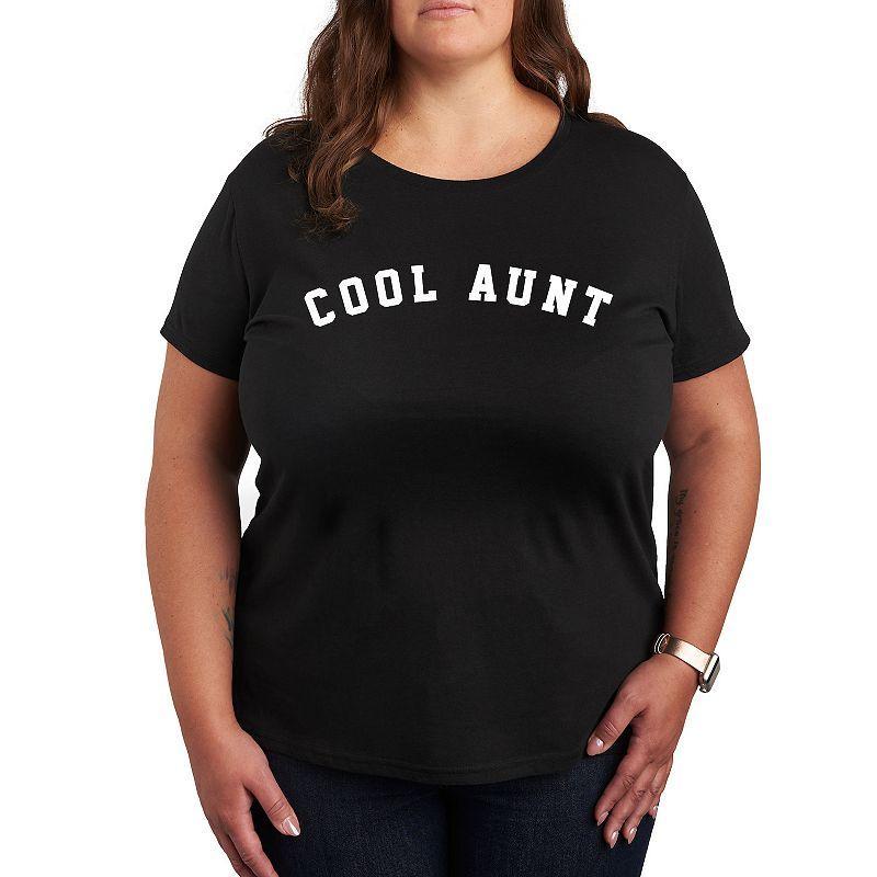 Instant Message Womens Womens Tee Shirts BLACK - Black & White Cool Aunt Graphic Tee - Women & Plus Product Image