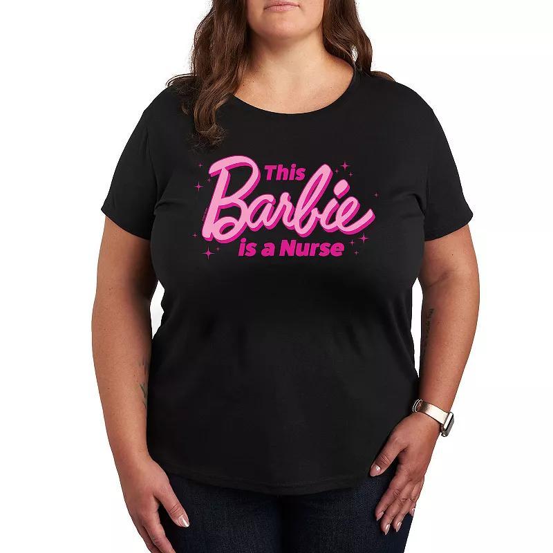 Plus Barbie This Barbie Is A Nurse Graphic Tee, Girls Product Image