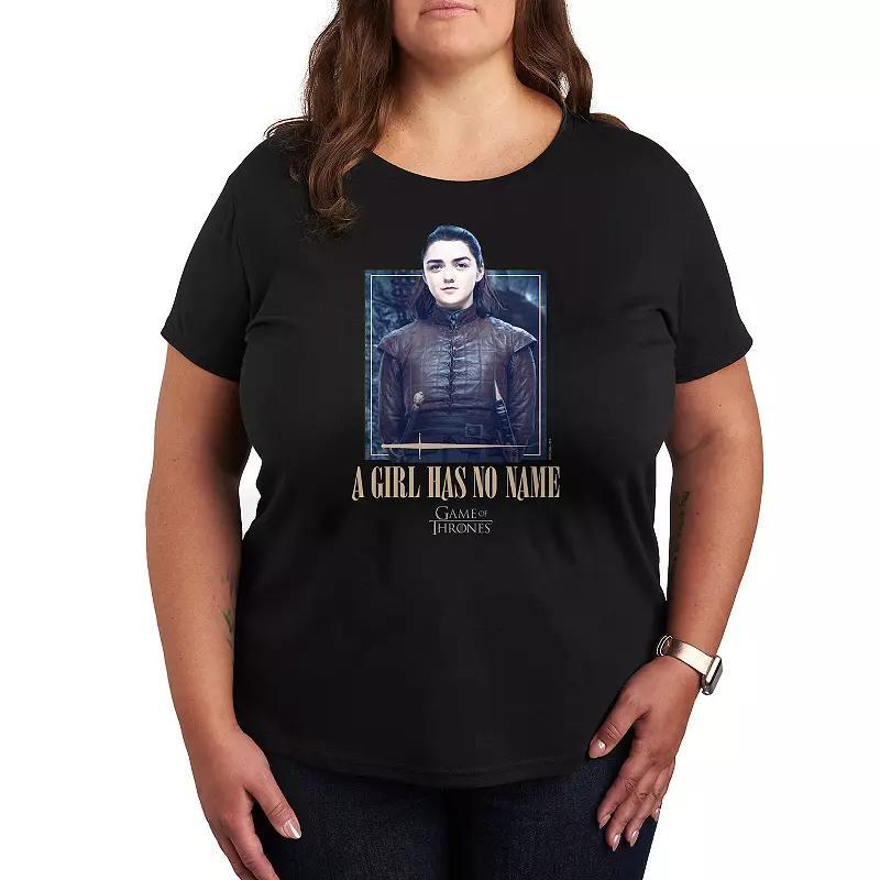 Plus Game of Thrones A Girl Has No Name Graphic Tee, Womens Product Image