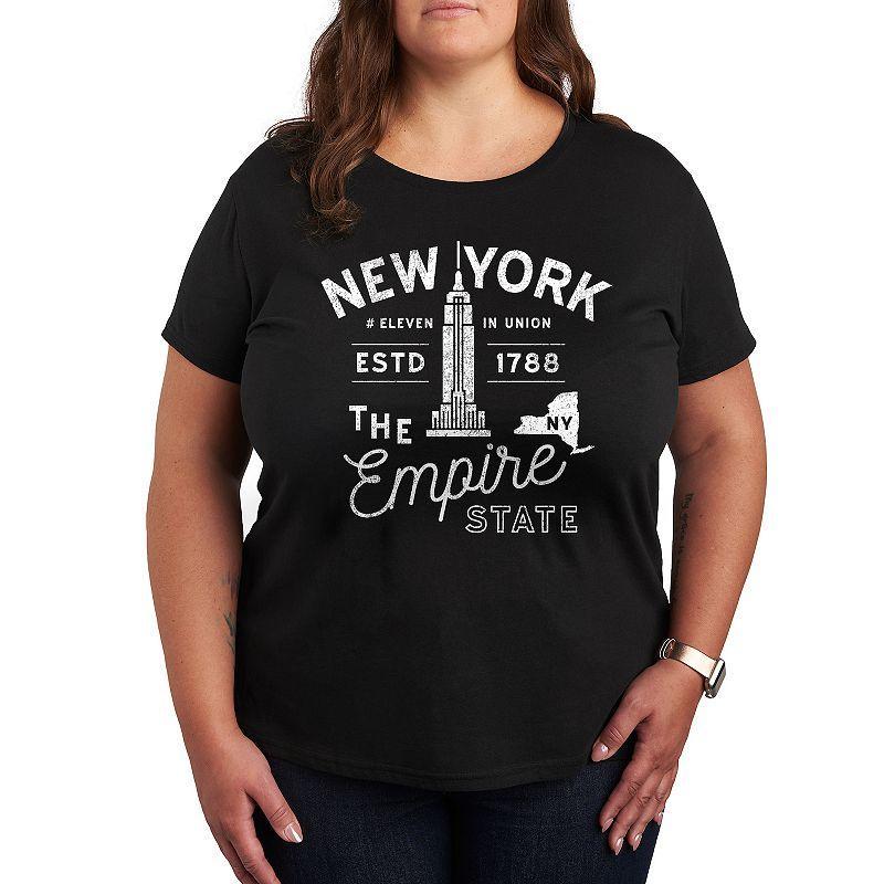 Instant Message Womens Womens Tee Shirts BLACK Empire State Graphic Tee - Women, Juniors, Plus & Petite Plus Product Image