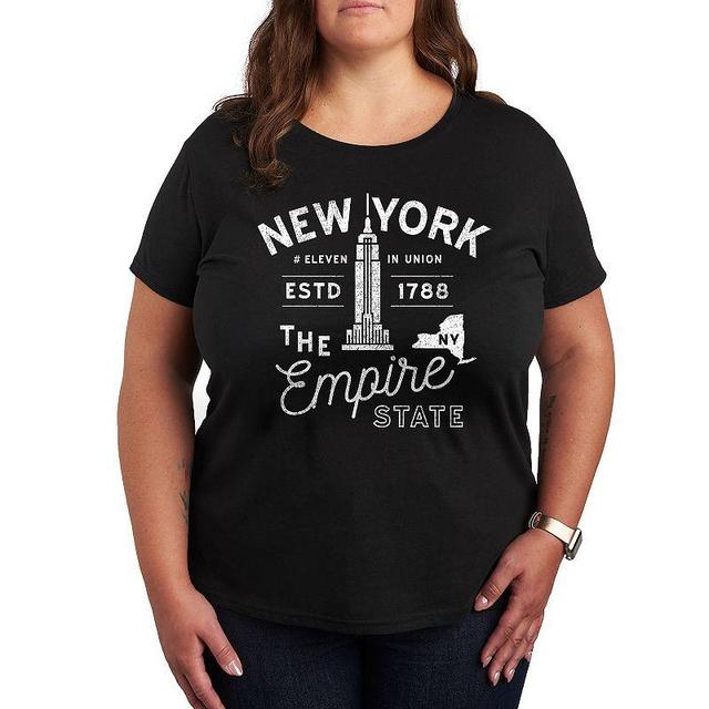 Plus Size New York Empire State Graphic Tee, Womens Product Image