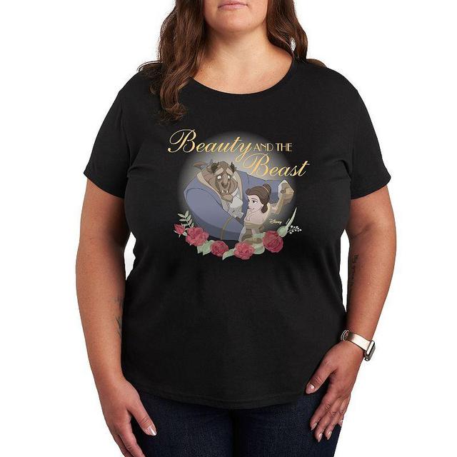 Disneys Beauty and the Beast Plus Roses Graphic Tee, Girls Product Image