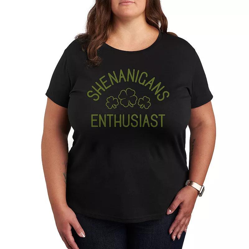 Plus Size Eat Drink And Be Thankful Graphic Tee, Women's, Size: 3XL, Black Product Image