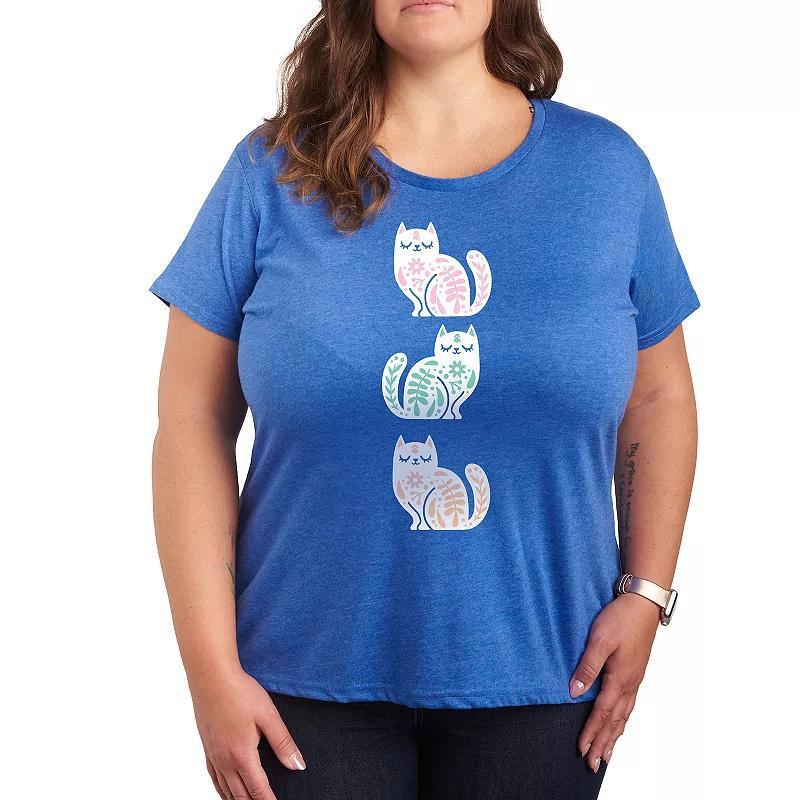 Disneys Winnie The Pooh Plus Oh Bother Graphic Tee, Womens Grey Royal Blue Product Image