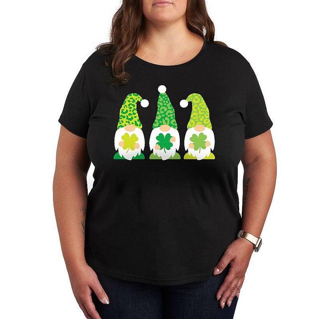 Plus St. Patricks Day Gnomes Graphic Tee, Womens Product Image