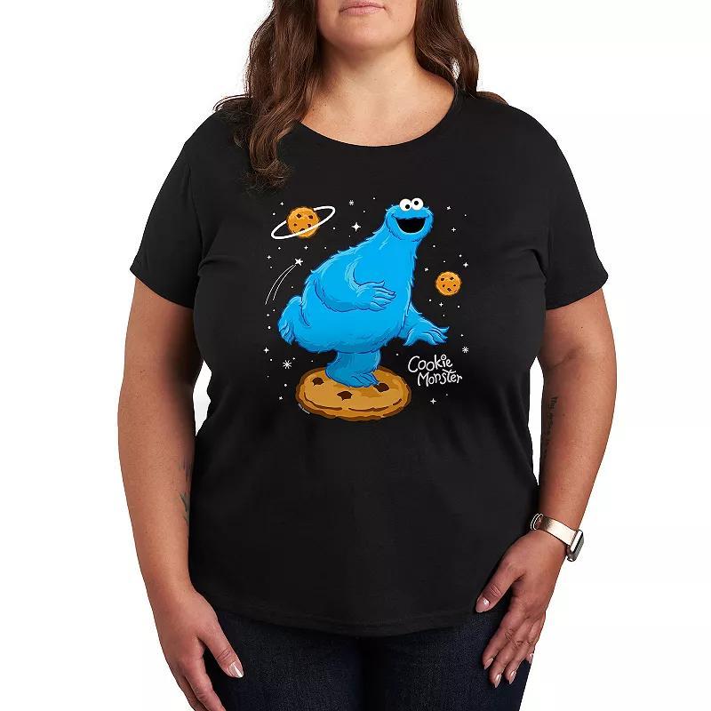 Plus Size Thankful And Blessed Graphic Tee, Womens Black Product Image