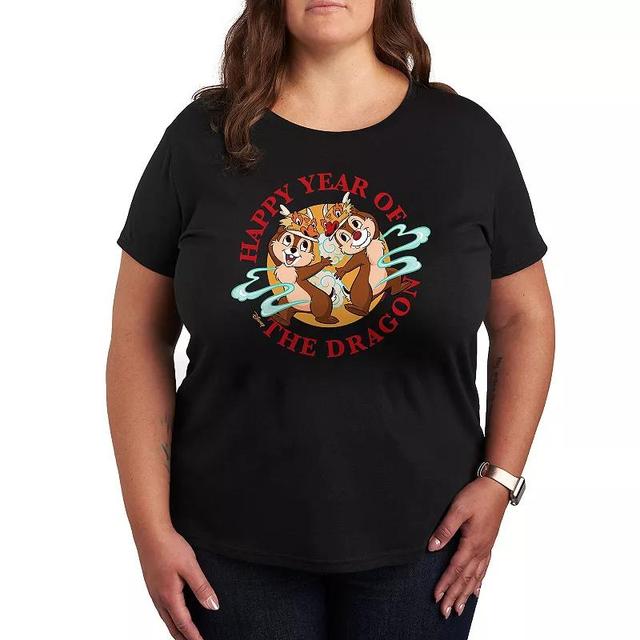 Disneys Chip And Dale Plus Year of the Dragon Graphic Tee, Womens Product Image