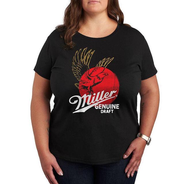 Plus Miller Genuine Draft Primary Graphic Tee, Womens Product Image