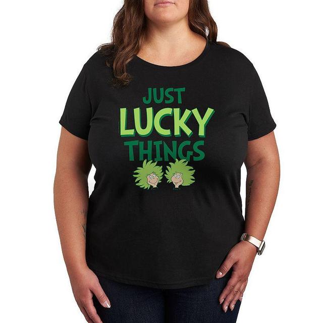 Plus Size Dr. Seuss Just Lucky Things Graphic Tee, Womens Product Image