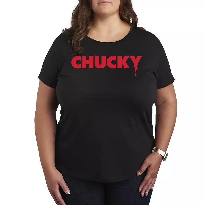 Plus Size Chucky Logo Graphic Tee, Womens Product Image