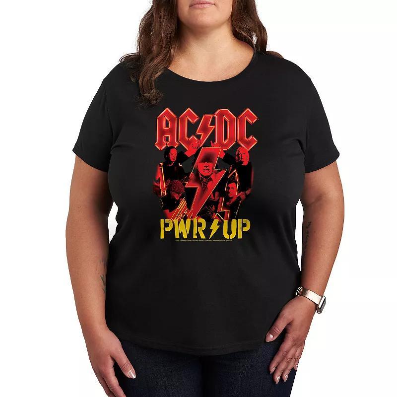 Plus ACDC Pwr Up Graphic Tee, Womens product image