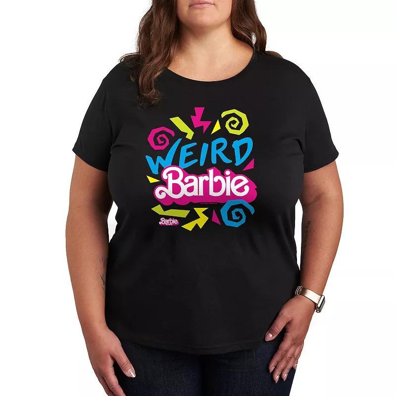 Plus Size Barbie The Movie Weird Barbie Graphic Tee, Womens Heather Grey Product Image