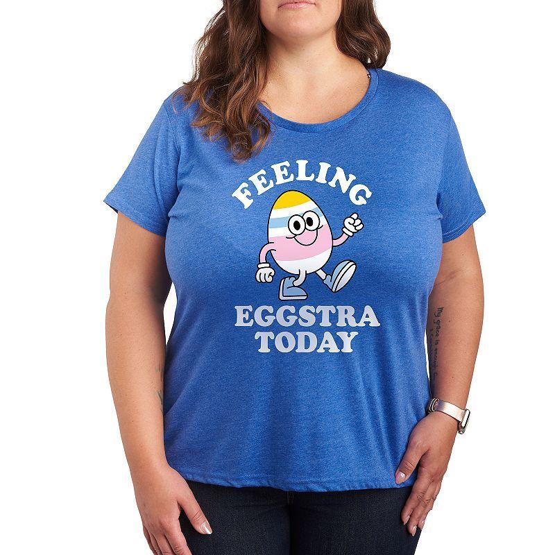 Plus Feeling Eggstra Graphic Tee, Womens Product Image