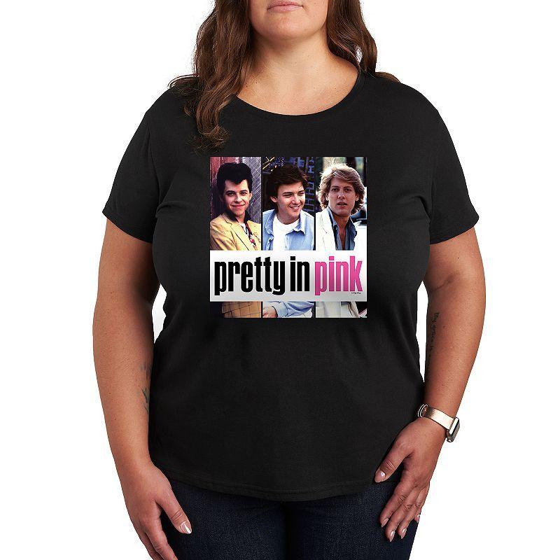 Plus Pretty in Pink Guys Graphic Tee, Womens product image