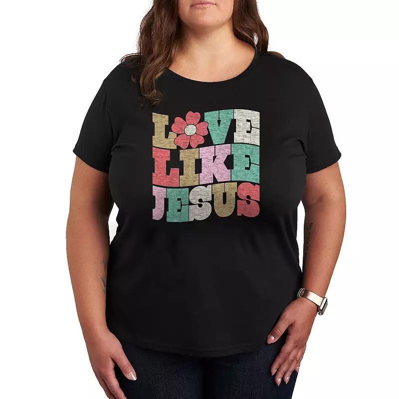 Womens Love Like Jesus Graphic Tee, Girls Product Image