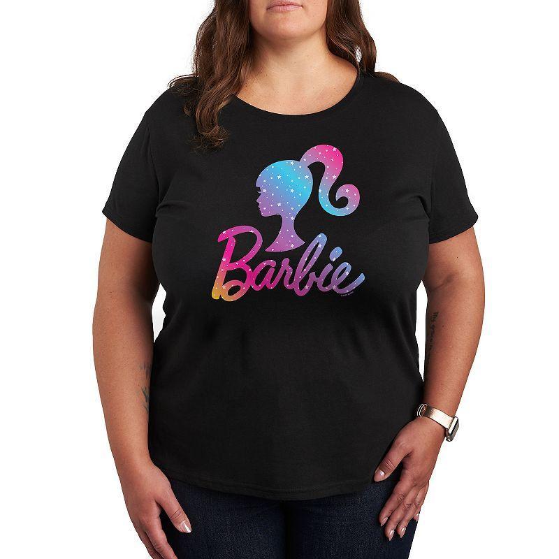 Plus Barbie Logo Winter Stars Graphic Tee, Girls Product Image