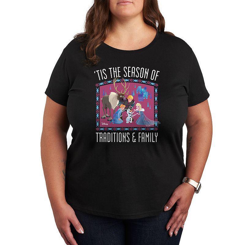 Disneys Frozen 2 Plus Tis The Season Graphic Tee, Girls Product Image