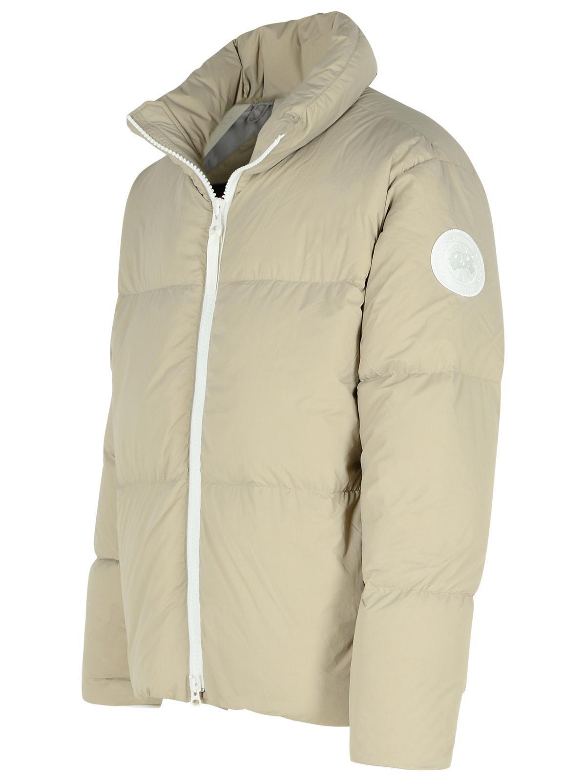 CANADA GOOSE Lawrence Beige Polyamide Down Jacket In Neutrals Product Image