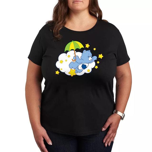 Plus Care Bears Grumpy Umbrella Graphic Tee, Womens Product Image