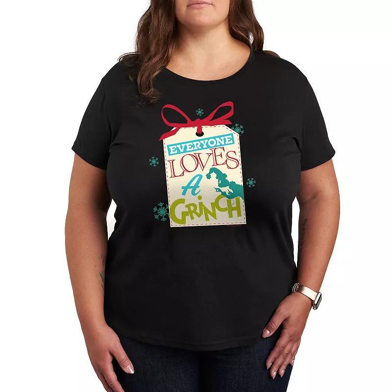 Plus Dr. Seuss The Grinch Everyone Loves Graphic Tee, Womens Product Image