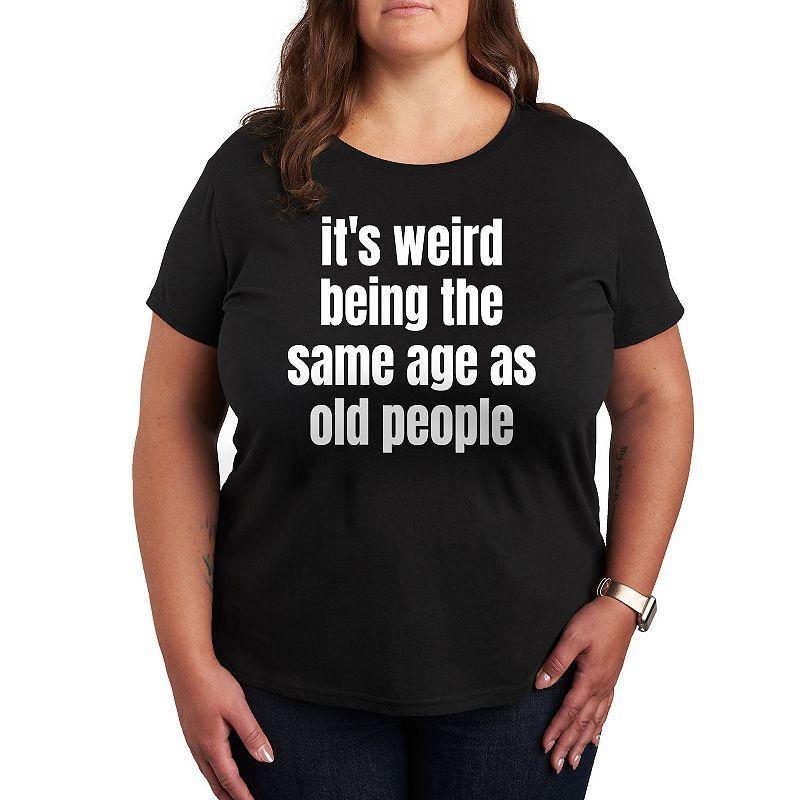 Plus Same Age As Old People Graphic Tee, Womens Product Image