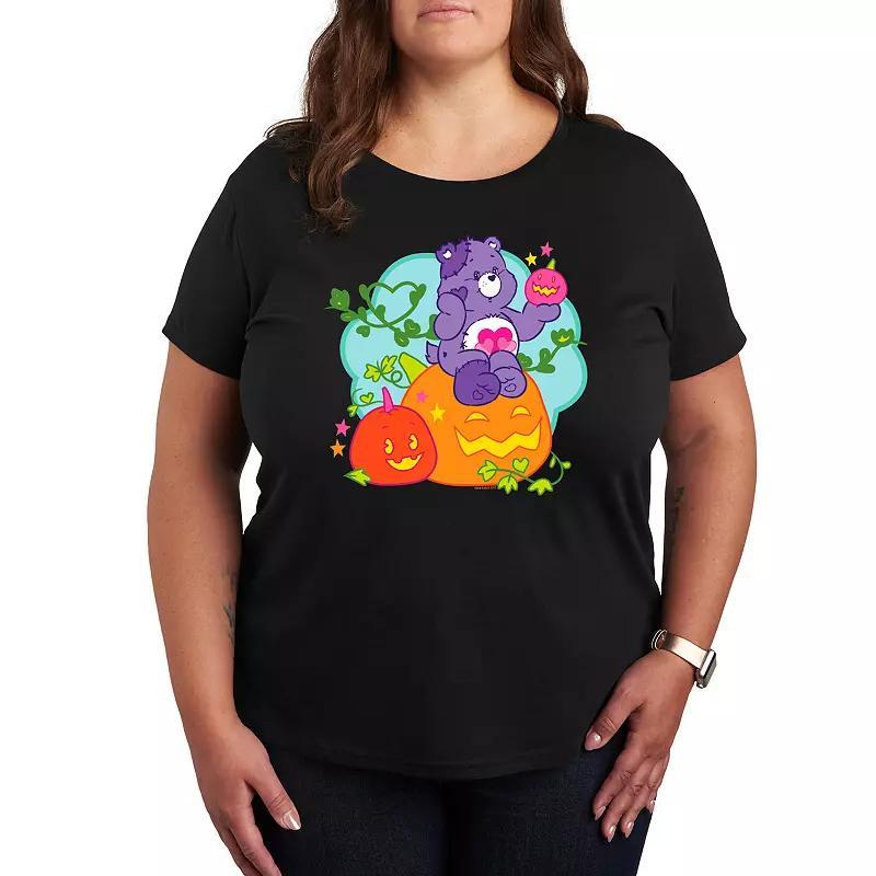 Plus Size Care Bears Halloween Pumpkin Graphic Tee, Womens Product Image