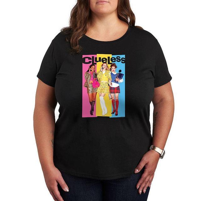 Plus Clueless Colorblock Graphic Tee, Womens Product Image