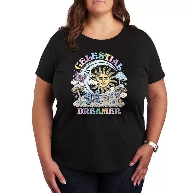 Plus Celestial Dreamer Graphic Tee, Womens Product Image