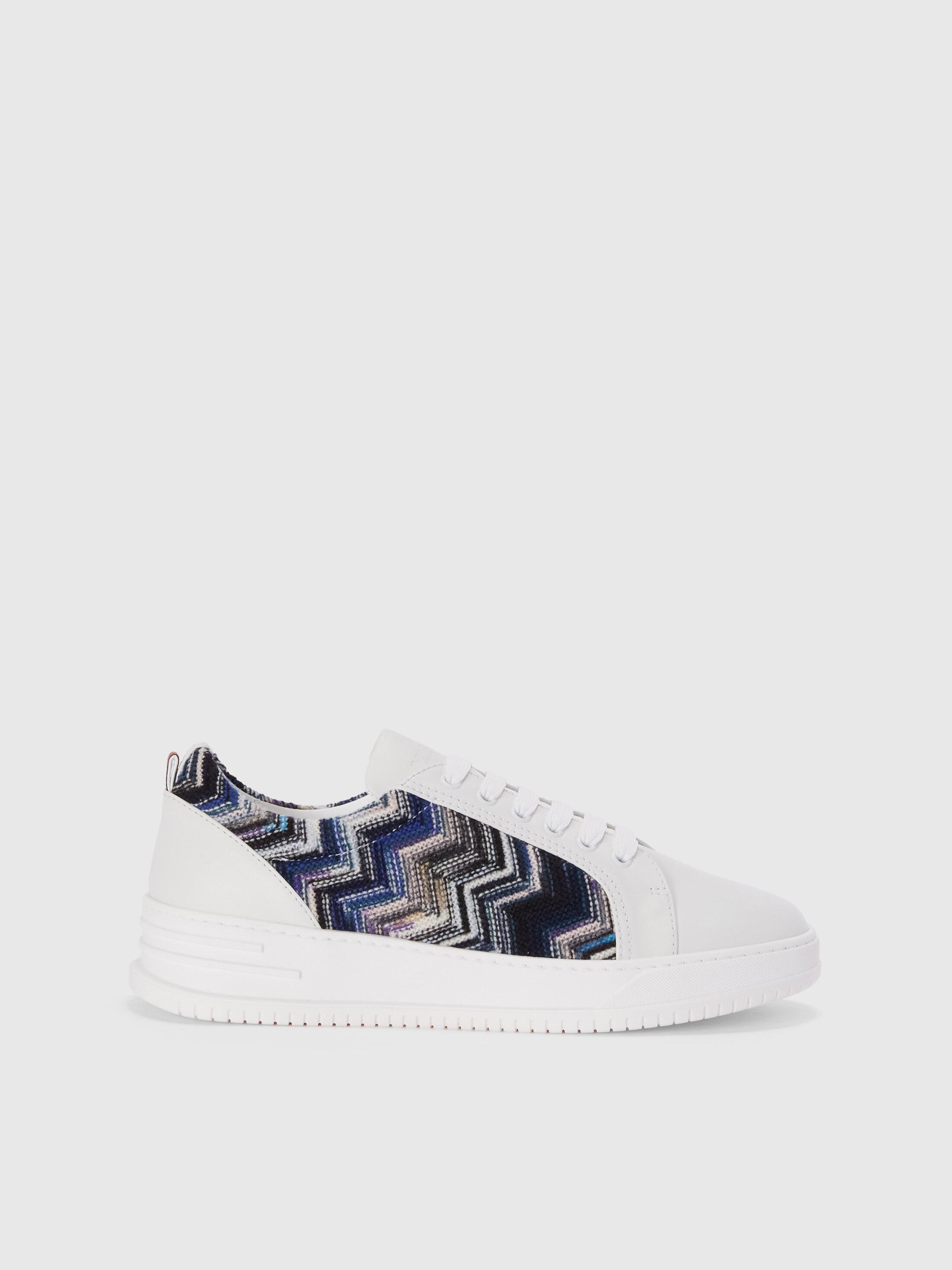 Sneakers with zigzag fabric insert product image