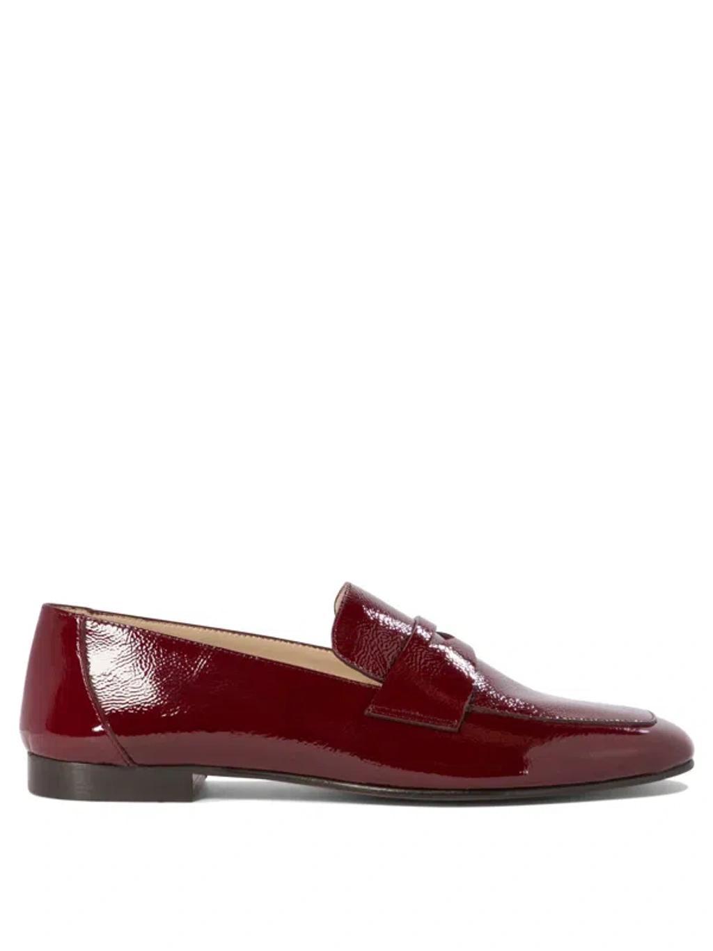 Patent Leather Loafers Loafers & Slippers In Bordeaux Product Image