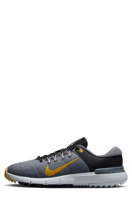 NIKE Free Golf Shoe In Black/gold/cool Grey Product Image