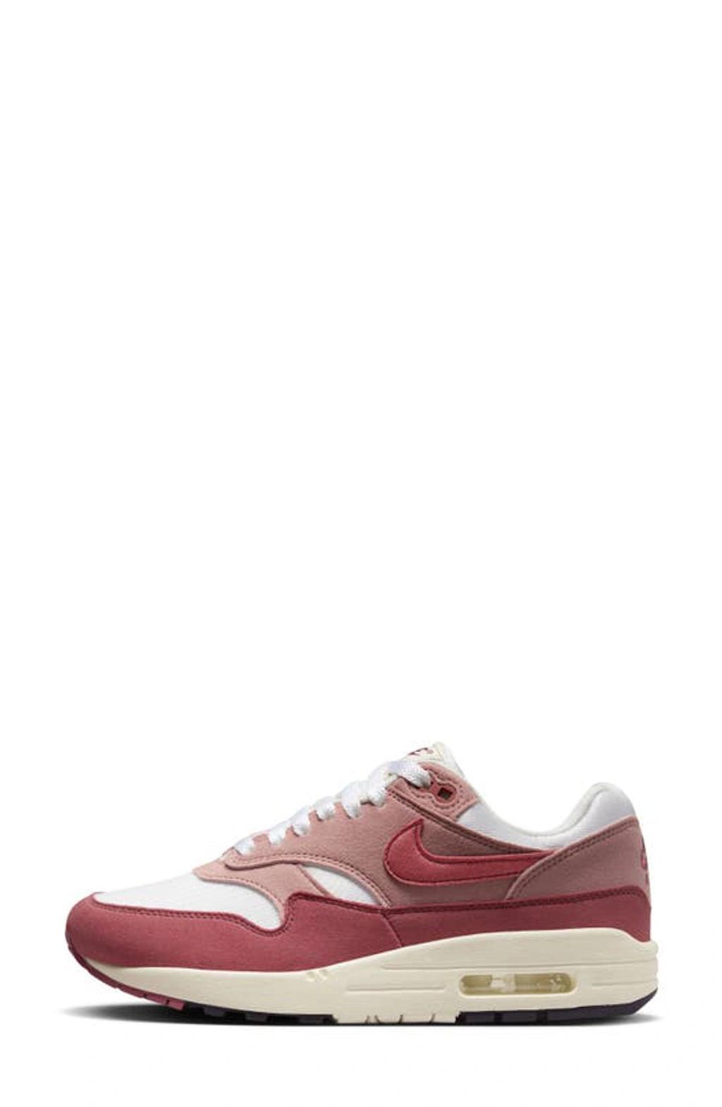 NIKE White & Red Air Max 1 Lx Sneakers In Multi Product Image