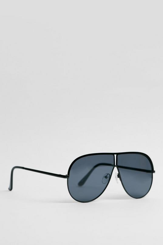 Aviator Thin Lens Colored Lens Sunglasses Product Image