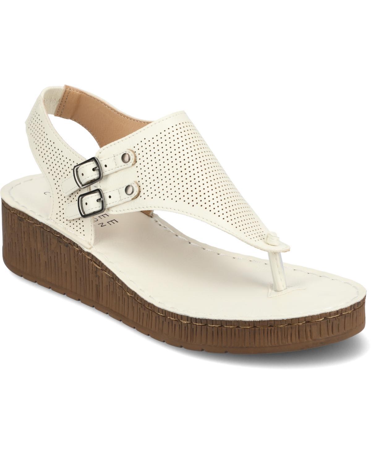 Journee Collection Mckell Womens Wedge Sandals Product Image