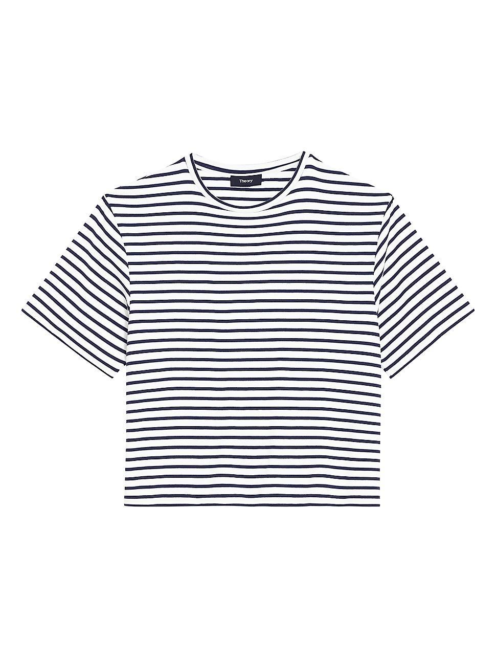 Womens Boxy Striped T-Shirt Product Image