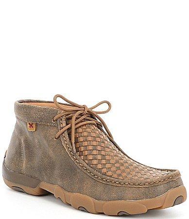 Twisted X Mens Driving  Woven Moccasin Lace Up Product Image